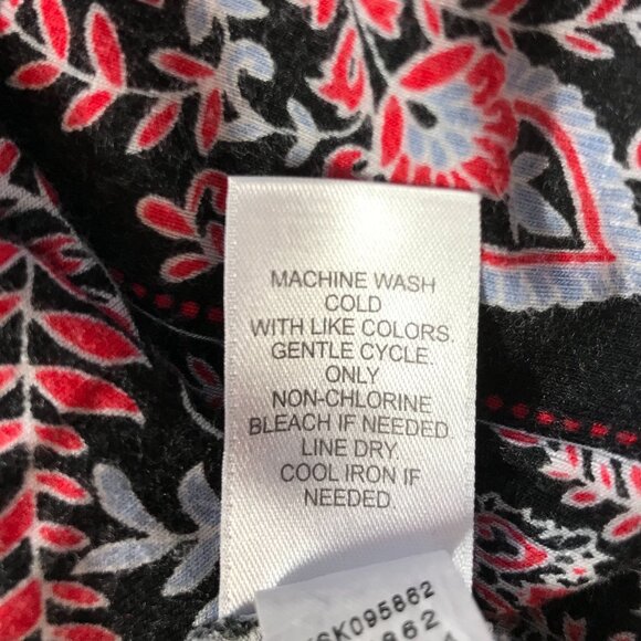 J.Jill Multicolor Print Pull-On Midi Skirt - Size Petite Small - Picture 6 of 6